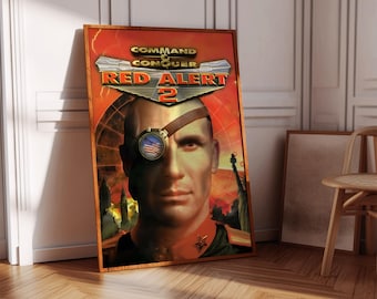 Command and Conquer Red Alert 2 Poster Print | Gaming Poster | Gaming Decor | Video Game Poster, Gaming Gift, Video Game Print, Gaming Cover