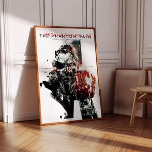 Metal Gear Solid 5 Poster Print | Gaming Poster | Gaming Decor | Video Game Poster | Gaming Gift | Video Game Print | Gaming Cover