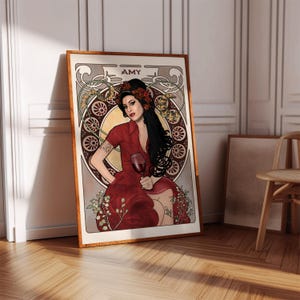Amy Winehouse Poster Print | Artist Poster | Artist Decor | Music Poster Print | Music Gift | Pop Music Poster | Music Decor | Artist Gift