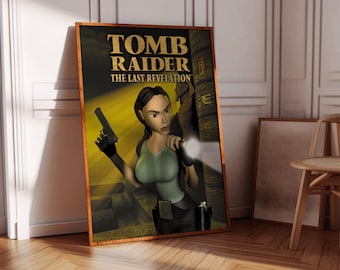 Póster impreso de Tomb Raider The Last Revelation / Póster de juegos / Decoración de juegos / Póster de videojuegos / Regalo de juegos / Impresión de videojuegos