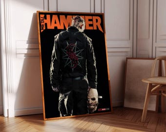 Póster de Slipknot / Póster de revista / Portada de revista / Póster de música / Regalo musical / Póster de música metal / Portada de revista