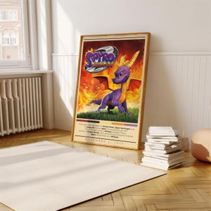Spyro 2 Ripto's Rage Poster Print | Gaming Poster | 3 Colors | Gaming ...