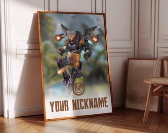 Apex Legends Valkyrie Poster Print | Gaming Poster | 3 Colors | Gaming Decor | Video Game Poster | Gaming Gift | Video Game Print