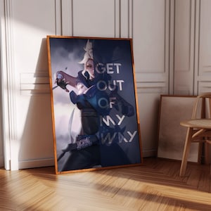 Valorant Jett Poster Print | Gaming Poster | 3 Colors | Gaming Decor | Video Game Poster | Gaming Gift | Video Game Print | Gaming Cover