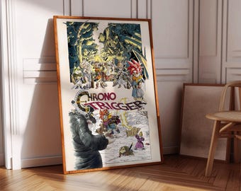 Plakat Chrono Trigger | Plakat do gier | Dekoracja do gier | Plakat do gier wideo | Prezent do gier | Wydruk do gier wideo | Okładka do gier, Wydruk do gier