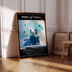 Risk of Rain 2 Poster Print | Gaming Poster | 3 Colors | Gaming Decor | Video Game Poster | Gaming Gift | Video Game Print | Gaming Cover