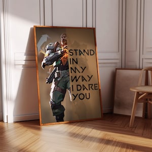 Valorant Breach Poster Print | Gaming Poster | 3 Colors | Gaming Decor | Video Game Poster | Gaming Gift | Video Game Print | Gaming Cover