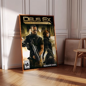 Deus Ex The Fall Poster Print | Gaming Poster | Gaming Decor | Video Game Poster | Gaming Gift, Video Game Print, Gaming Cover, Gaming Print