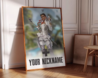 Apex Legends Loba Poster Print | Gaming Poster | 3 Colors | Gaming Decor | Video Game Poster | Gaming Gift | Video Game Print | Gaming Cover
