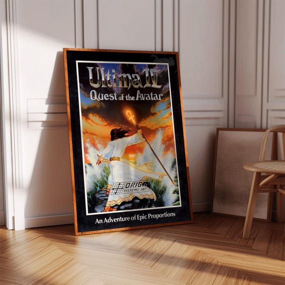 Ultima 4 Quest of the Avatar Poster Print | Gaming Poster | Gaming