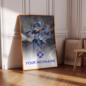 Valorant Neon Poster Print | Gaming Poster | 3 Colors | Gaming Decor | Video Game Poster | Gaming Gift | Video Game Print | Gaming Cover