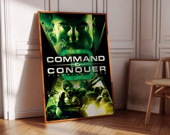 Command and Conquer 3 Tiberium Wars Poster Print | Gaming Poster | Gaming Decor | Video Game Poster | Gaming Gift | Video Game Print
