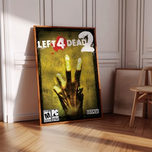 Plakat Left 4 Dead 2 | Plakat z grą | Dekoracja do gier | Plakat z grą wideo | Prezent dla gracza | Wydruk z grą wideo | Okładka do gry | Wydruk z grą