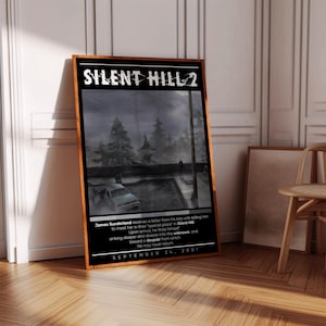 Silent Hill 2 Poster Print | Gaming Poster | 3 Colors | Gaming Decor | Video Game Poster | Gaming Gift | Video Game Print | Gaming Cover