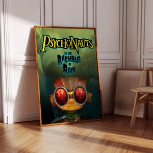 Psychonauts In the Rhombus of Ruin Poster Print | Gaming Poster | Gaming Decor | Video Game Poster | Gaming Gift | Video Game Print
