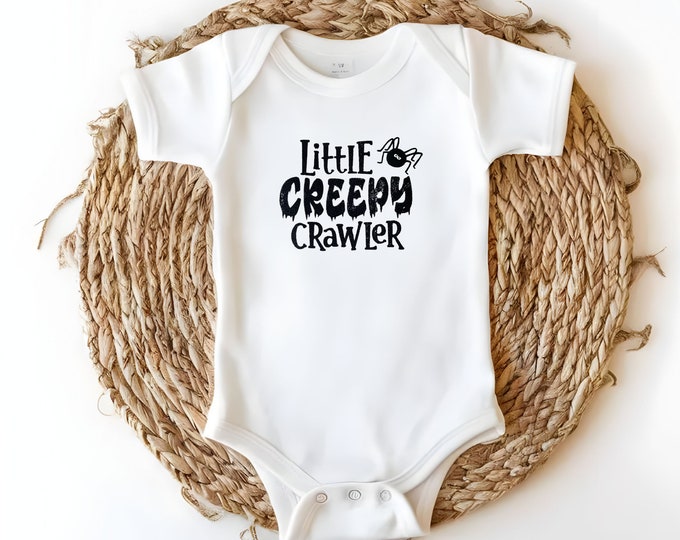 Cute Little Creeper Crawler Outfit - Baby Bodysuit - Cute Onesie - Fall Baby - Halloween Baby - Infant Clothing