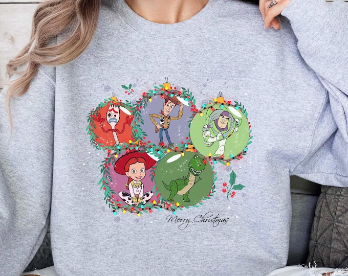 Disney Pixar Toy Story Christmas Shirt, Disney Family Christmas Party 2024, You've Got A Friend In Me, Disney Group Christmas Sweatshirt
