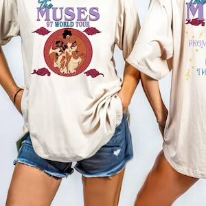 Retro Double Sided Hercules T-shirt, Comfort Colors® Vintage The Muses 97 World Tour Shirt, Disney World 2025 Trip Tee, Birthday Girl Gift