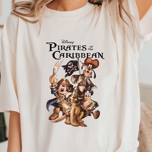Vintage Pirates of the Caribbean Disneyworld Shirt, Mickey Pirates Shirt, Disneyworld Trip 2024 Shirt, Mickey Caribbean Shirt, Disney Cruise