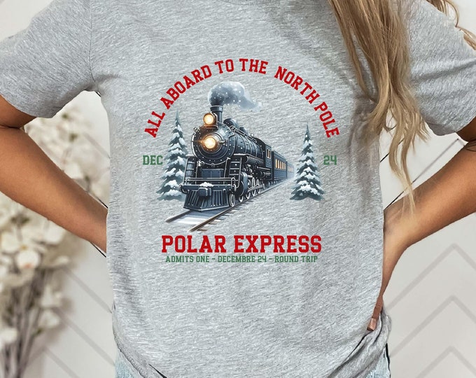 Polar Express Shirt, Christmas Gift For Family, Xmas Crewneck Sweatshirt, Merry Christmas Hoodie, Christmas Gift Ideas