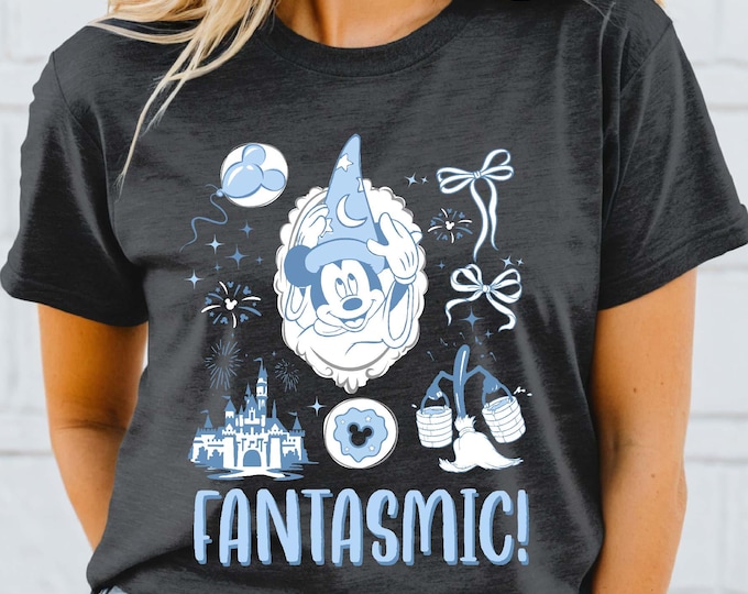 Coquette Bow Retro Disney Fantasia Movie Shirt, Fantasia Sorcerer Mickey T-shirt, Fantasmic Tee, Disney Trip Tee, Disney Movie Fans Shirt