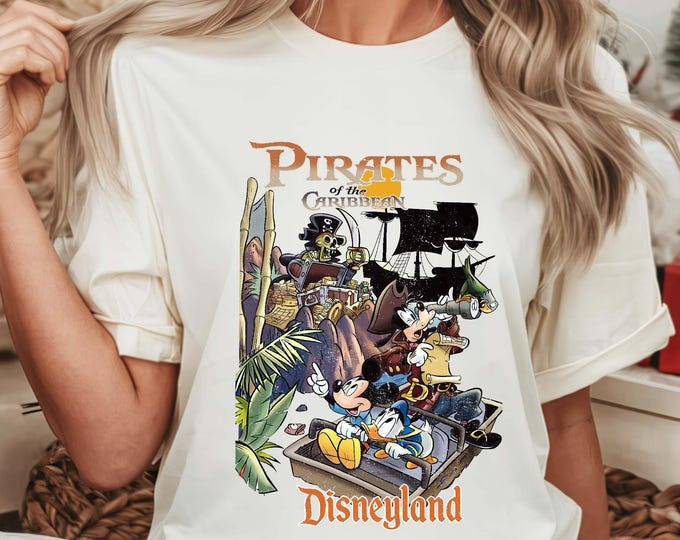 Comfort Colors® Pirates of the Caribbean Disney Shirt, Disney Family Vacation Tee, Mickey Pirate Shirt, WDW Group Shirt, Disney Trip Shirt