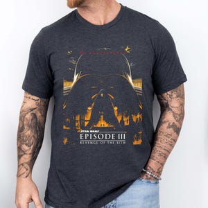 Vintage Revenge of the Sith 20th Shirt, Anakin Skywalker Comfort Colors® Tee, Darth Vader Star Wars Shirt, Jedi Episode III Anniversary Shir