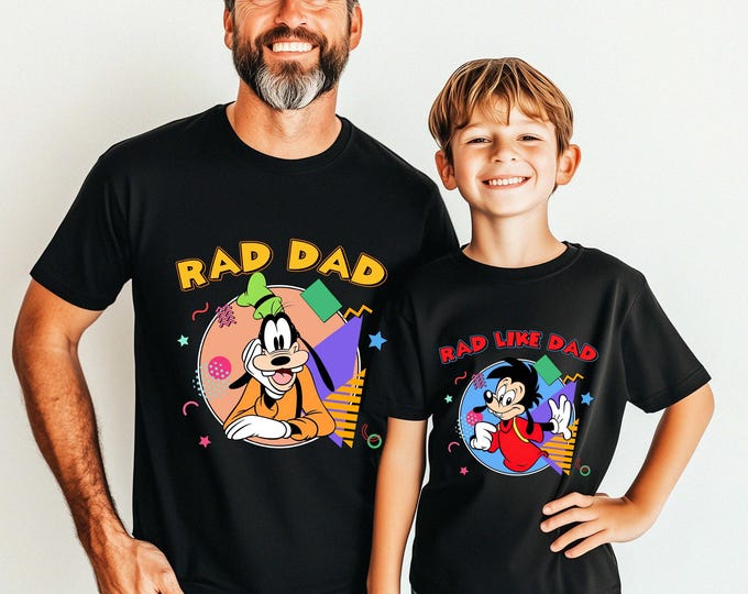 Disney Goofy And Max Goofy Shirt, Rad Dad And Rad Like Dad T-shirt, Disney Dad And Son Shirt, Disneyworld Fathers Day Shirt, WDW Dad Tee