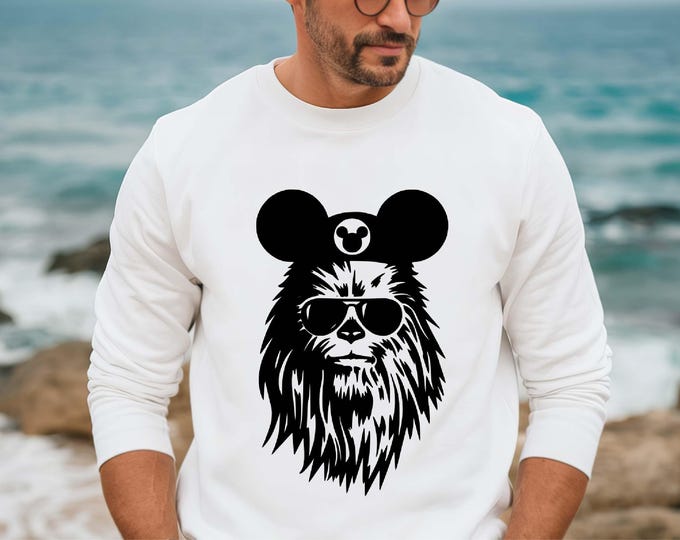 Star Wars Chewbacca Mickey Ears Shirt, Disney Sweatshirt, Chewbacca Mickey Ears T-shirt, Star Wars Mickey Ears Disney Shirt, Star Wars Gift