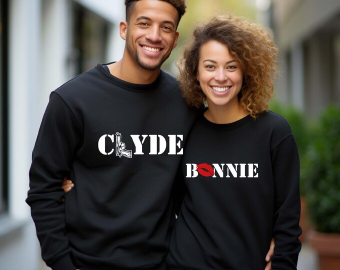 Bonnie & Clyde Couples Shirts Matching Couples Shirts Ride Or Dies Couples Shirts Ride Or Die Shirts Bonnie/Clyde Shirts Gun/Bullet Shirts