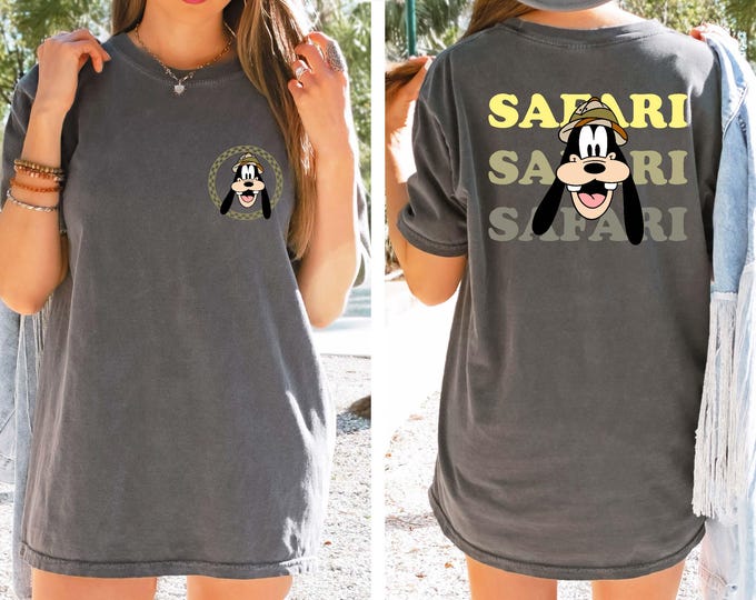 Goofy Safari Shirt, Disney Animal Kingdom Shirt , Goofy Comfort Colors Safari Shirt, Matching Animal Kingdom Shirt, Disney Wild Life