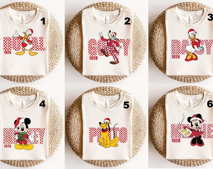 Disney Mickey Friends Christmas Shirt, Santa Hat Merry Christmas Sweatshirt, Disneyland Xmas Holiday T-Shirt, Disney Christmas Lights Shirt
