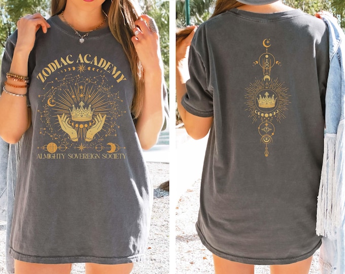 Zodiac Academy Shirt, Celestial Heirs Band Shirt, Terra Aer, Ignis and Aqua,Professor Lance Orion, Almighty Sovereign Society ,Book Lover