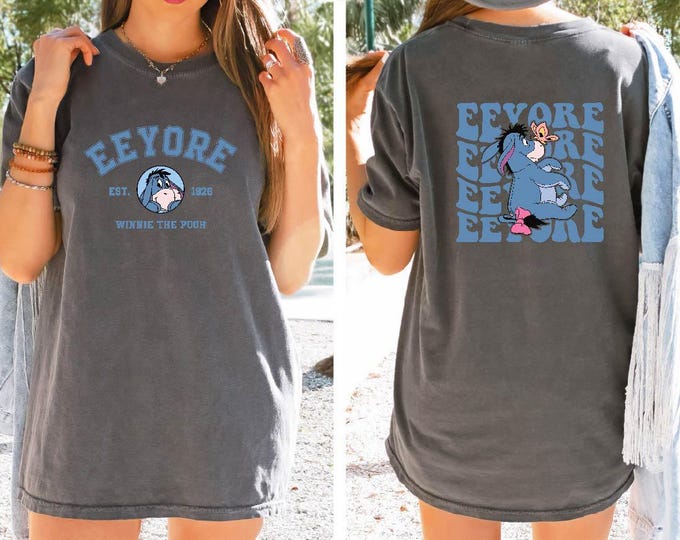 Comfort Colors® Eeyore Est 1926 Shirt, Eeyore Pooh Characters Since Two Side Tee, Disneyland Family Trip T-shirt, Disney Group Matching