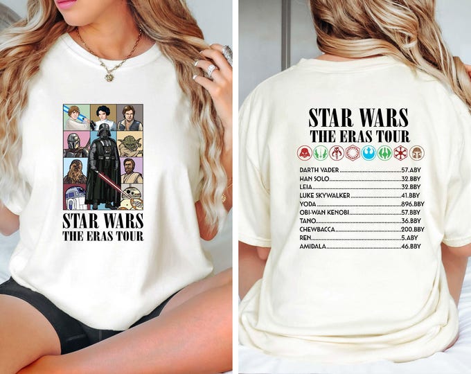 Star Wars The Epic Tour Shirt, Star Wars Dart Vader Shirt, Vintage Star Wars The Era Tour Shirt, Star Wars Shirt Characters Sweatshirt