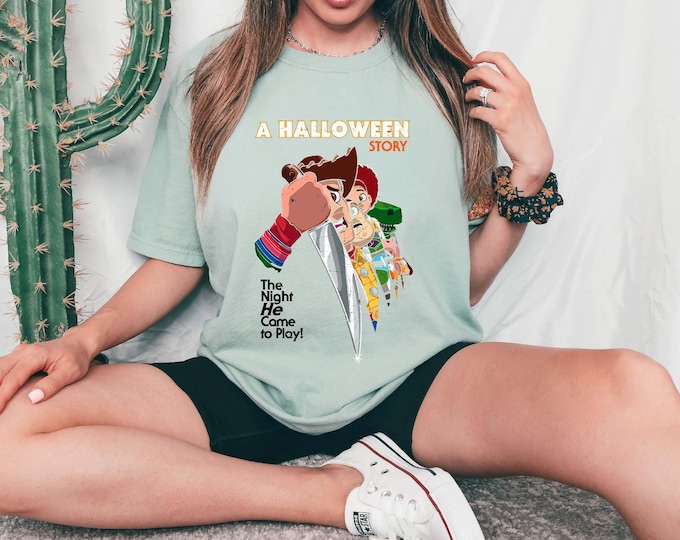 Comfort Colors® Retro Toy Story Chucky Halloween Shirt, Disneyland Halloween Vintage Toy Story Shirt, Halloween Party 2024, Pixar Halloween