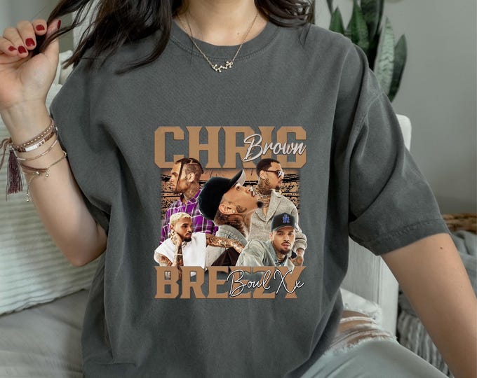 Chris Brown Breezy Bowl XX T-Shirt, Chris Brown Album Shirt, Chris Brown Fan Gift, Chris Brown Merch