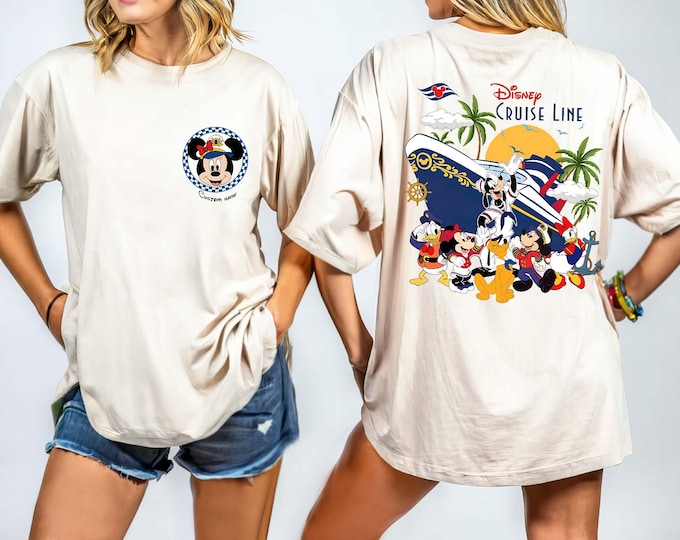 Disney Mickey And Friends Cruise Line Custom Shirts, Disney Cruise Shirt, Disney Family Trip Shirt, Cruise Birthday Shirts, Cruise Squad Tee