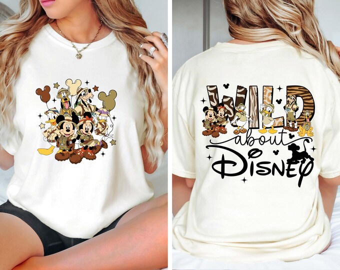 Disney Animal Kingdom Shirt, Safari Mode Tee, Wild Trip Family 2025 Matching Disney Trip, Mickey Lion King, Wild About Disney