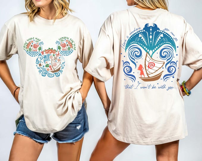 Comfort Colors® Disney Moana Shirt, Come What May I Know The Way Tee, Disney Adventure Tee, WDW Trip Shirt, Mickey Mouse Ears Moana T-Shirt