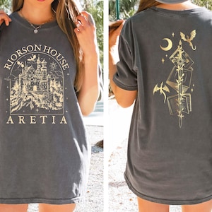 Xaden Riorson House Comfort Colors Shirt, Iron Flame Shirt, Dragon Rider 2-Sided Shirt, Violet Sorrengail, Bookish Gifts