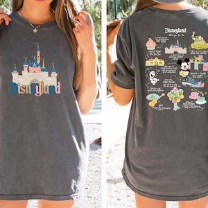 Disney Things To Do Shirt, Disneyland Shirt, Disney Trip Shirts, Comfort Colors® Disney Retro Shirt, Disneyworld Shirt, Disney Castle Shirts