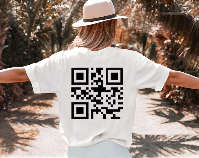 F*CK YOU! QR Code Unisex Crew Tee - Funny Saying Shirt - Sarcastic Gift for Friends - Gift for Coworker - Gift For Him - Gag Gift