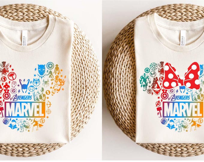 Mickey Minnie Avengers Shirt, Disney Superhero Sweatshirt, Marvel Super Hero Shirt, Super Hero Family Shirts, Matching Family T-Shirts