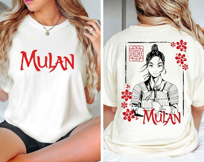 Disney Mulan Shirt, Princess Mulan Tee, Disney Princess Shirt, Girl's Disney Tee, Mulan Travel Shirt, Disney Gift for Her, Park Day Outfit