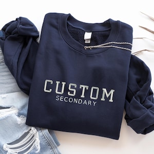 Custom Embroidered T shirt, Custom Embroidered Tshirt, Embroidered Tee, Custom Tee, Personalized Embroidered T Shirt, Center Front Design