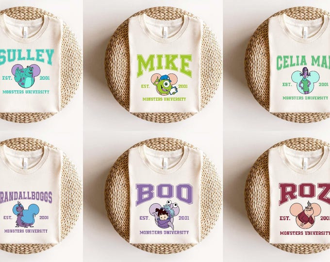 Disney Monsters Inc Shirts, Monsters Group Matching Shirt, Monster Inc T-shirt, Monsters University Shirt, Disney Best Friends Shirt