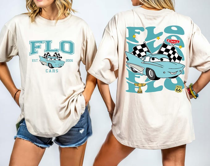 Disney Cars Shirt, Flo Est 2006 Cars Shirt, Comfort Colors® Pixar Lightening McQueen Tee, Tow Mater T-Shirt, Disneyland Family Tee, Flo Cars
