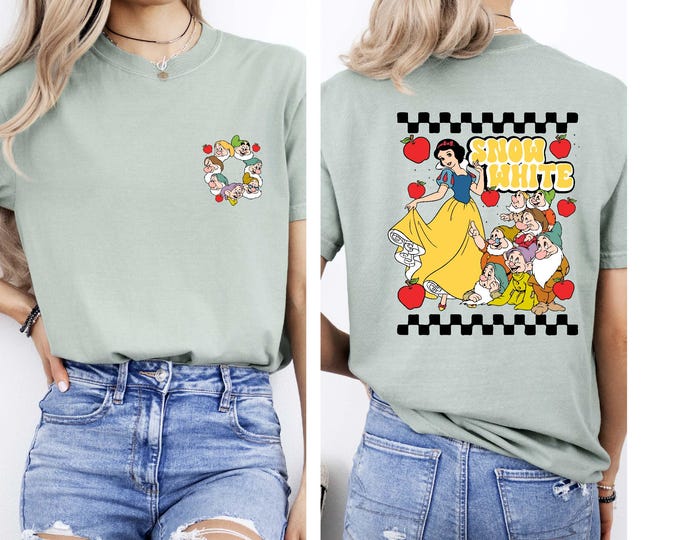 Snow White and Seven Dwarfs Shirts, Disney Family Matching Tshirt, Disney Group Shirt, Snow White Tee, Disney Birthday Shirt, 7 Dwarfs Shirt