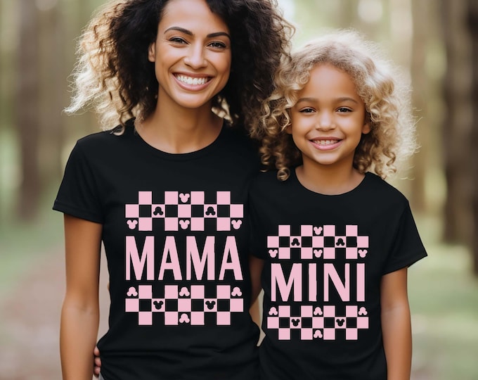 Disney Mama Mini Shirt, Disney Mama and Mini Shirt, Disney Family Matching Shirt, Mother Daughter Shirt, Mother's Day Shirt, Mom and Son Tee